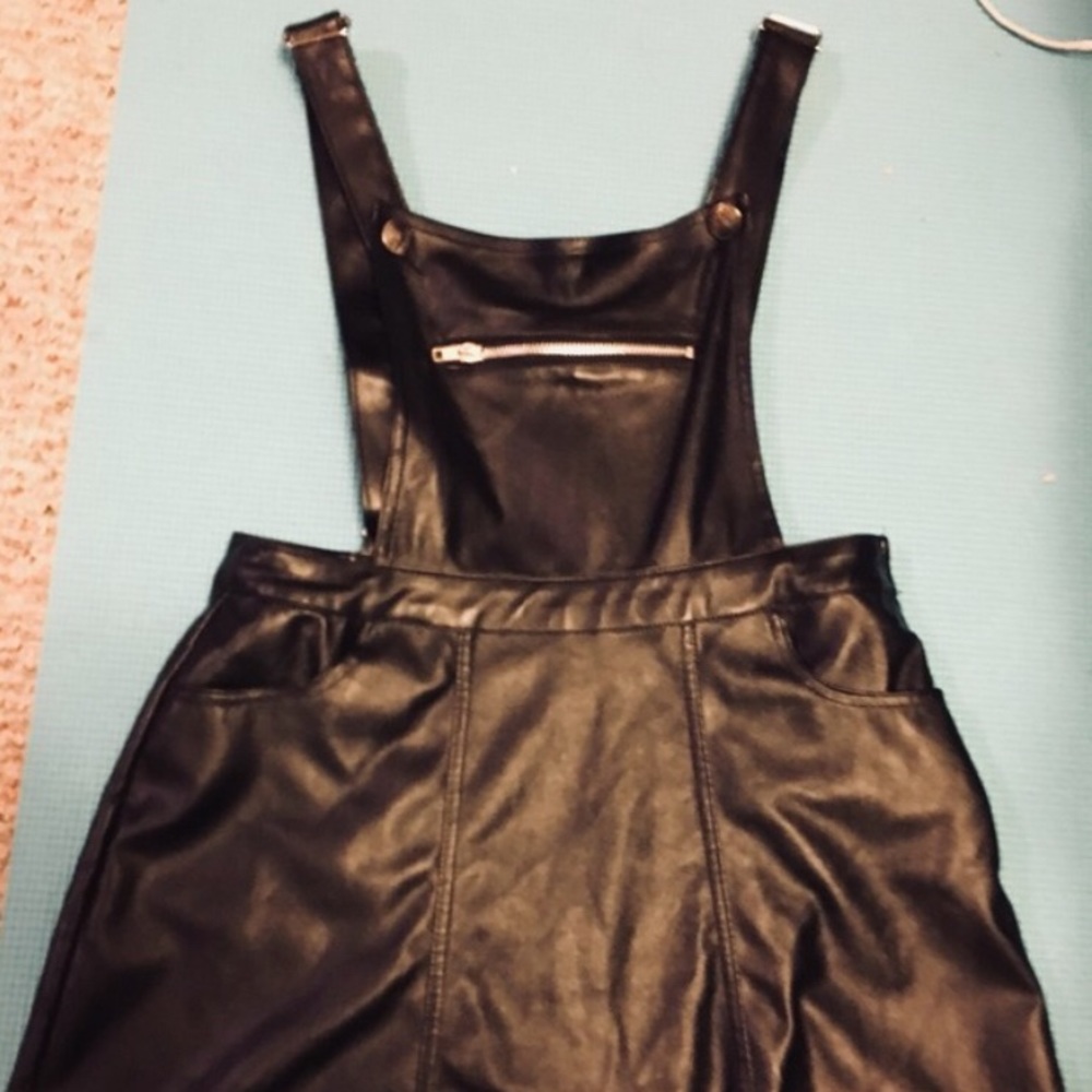 Goth Overall Dress PVC